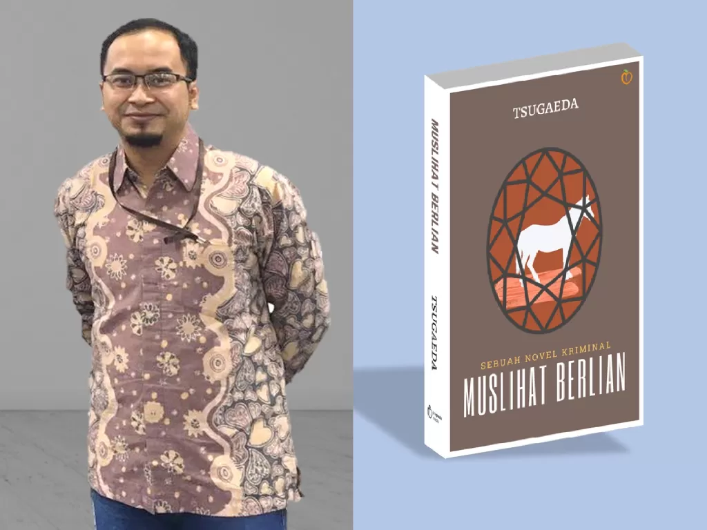 Penulis Tusgaeda dan novel terbarunya 'Muslihat Berlian' (Istimewa).
