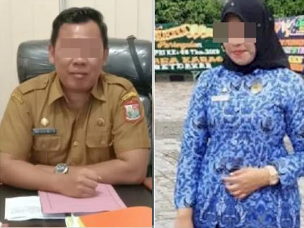 Kiri: Kepala BPKAD Kota Tanjungbalai, Kanan: Camat Semadam, terlibat kasus perselingkuhan (Ist)