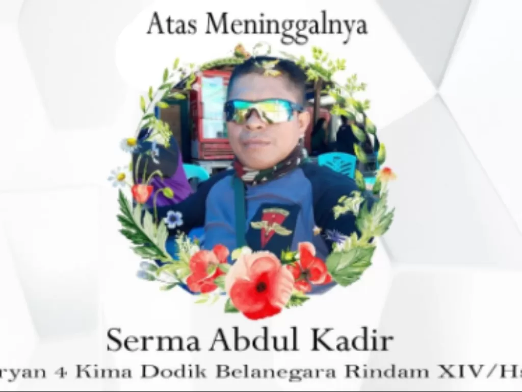 Serma Abdul Kadir, anggota aktif Rindam XIV Hasanuddin Pakkato tewas tersambar petir. (ist)