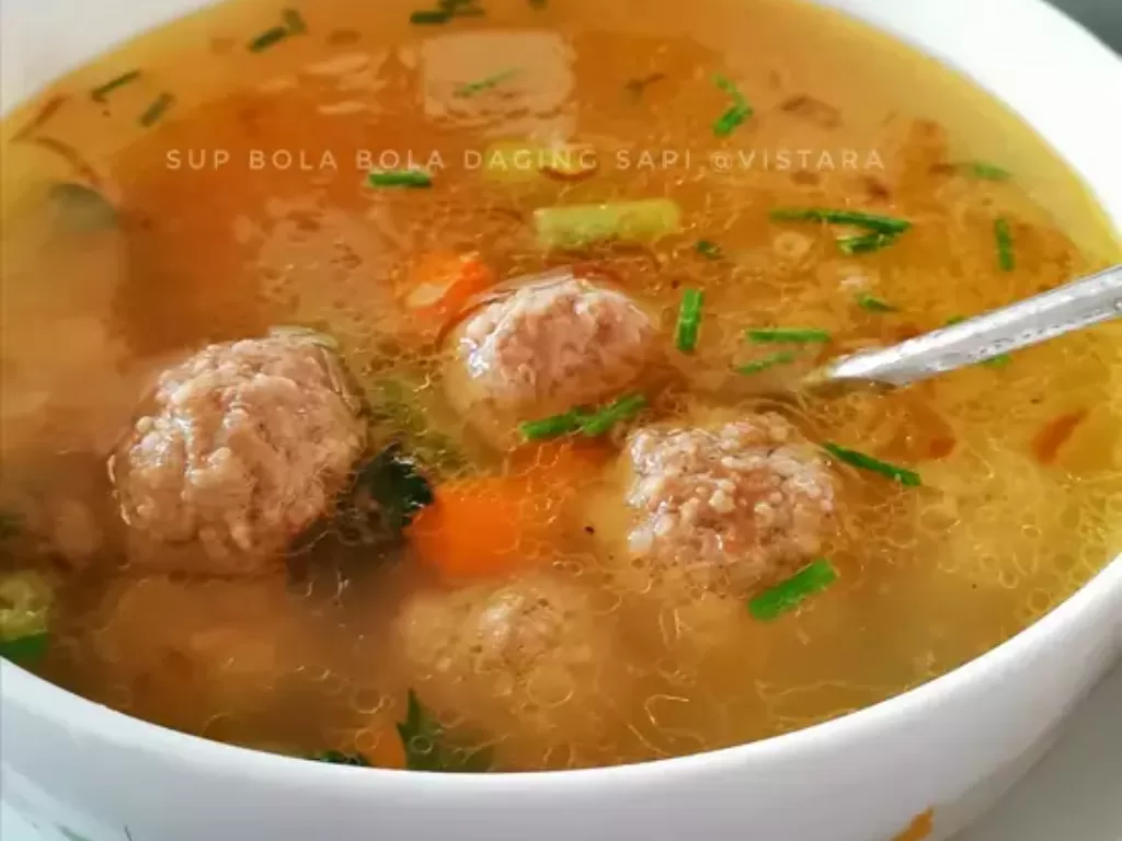 Sup Bola Daging Sayuran (Cookpad/Wistara)