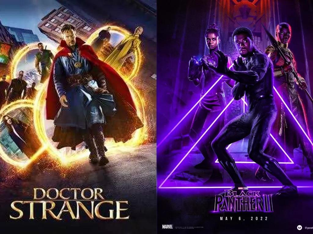 Poster Doctor Strange dan Black Panther II. (Tmdb.com)