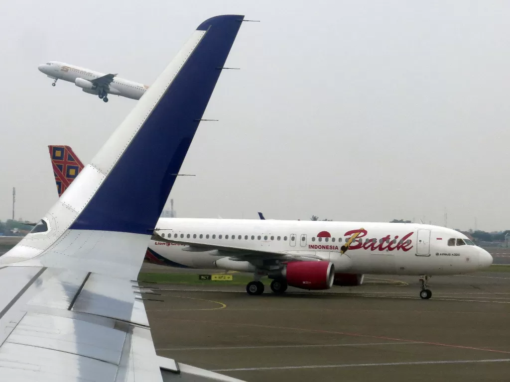 Pesawat maskapai penerbangan di Indonesia. (Foto/Antara)
