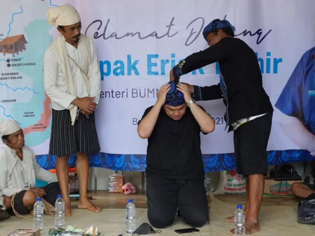 Menteri BUMN Erick Thohir dapat gelar Dulur Baduy (Instagram/erickthohir)