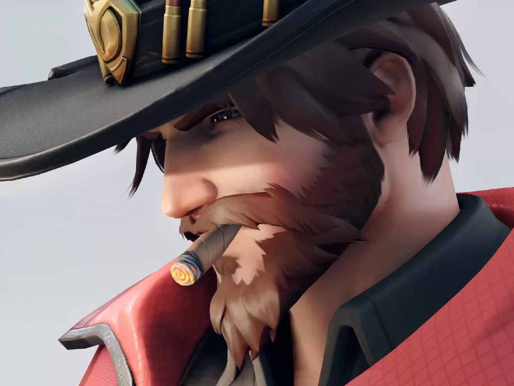 Tampilan karakter Cole Cassidy (Jesse McCree) di game Overwatch (photo/Blizzard)