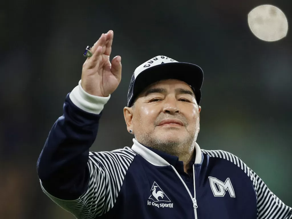 Mendiang Diego Maradona. (photo/REUTERS/Agustin Marcarian)