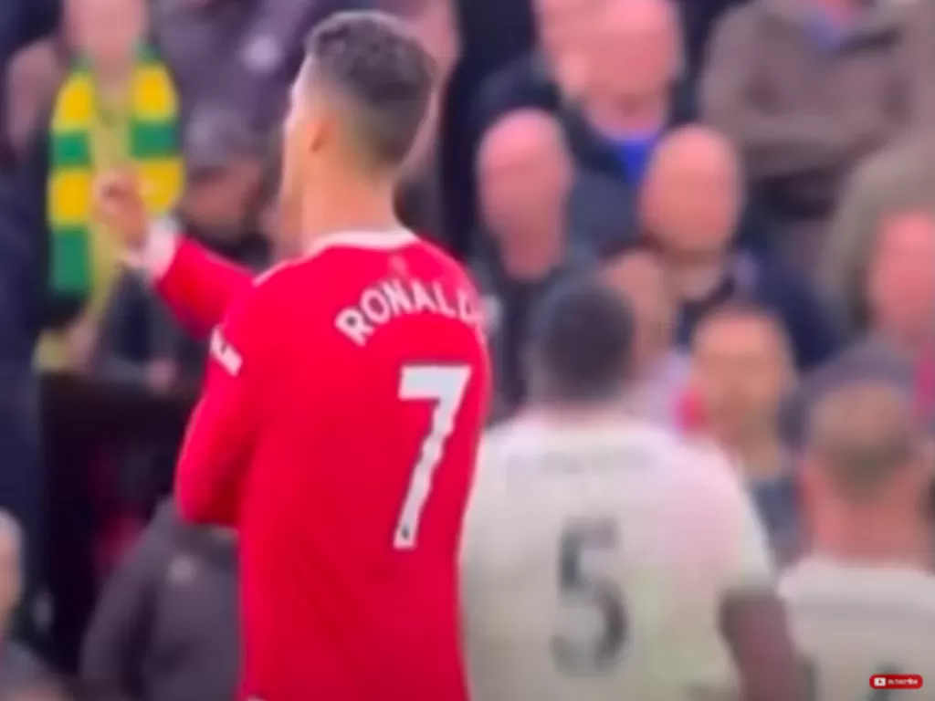 Cristiano Ronaldo bikin gerakan mengejek saat Salah selebrasi (Mirror)