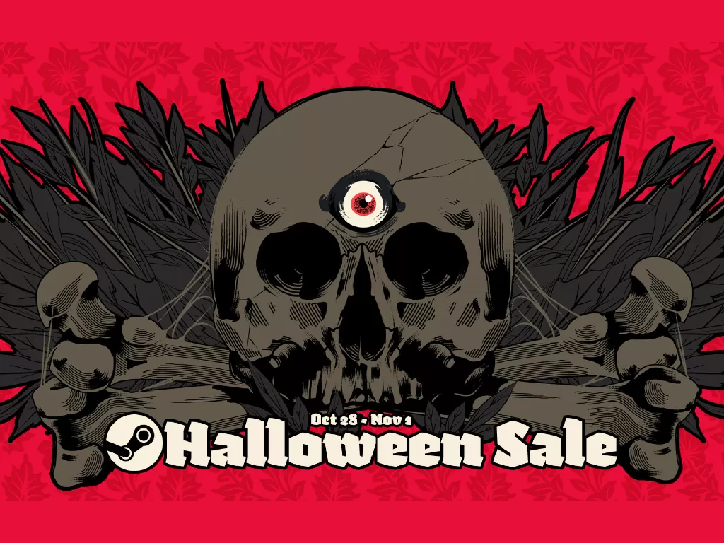 Ilustrasi dari Steam Halloween Sale (photo/Valve)