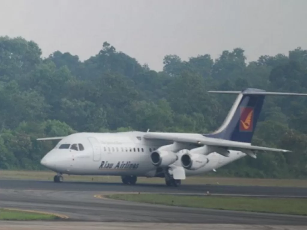  Pesawat Pelita Air. (photo/ANTARA/FB Anggoro)