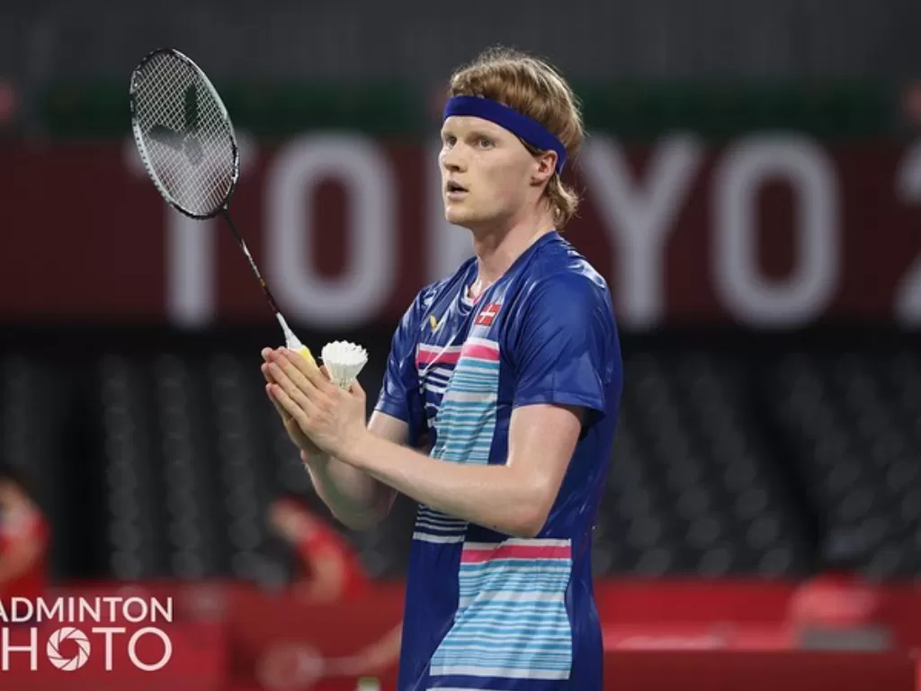 Anders Antonsen, tunggal putra Denmark (Badminton Photo Official)