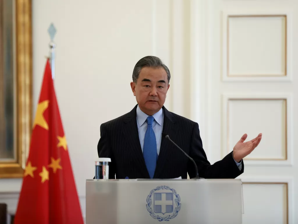 Menteri Luar Negeri China, Wang Yi. (REUTERS/Louiza Vradi)