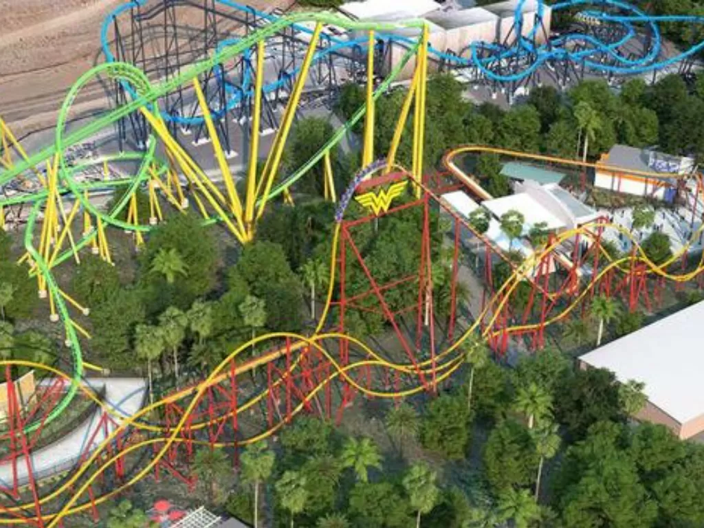 Roller coaster tertinggi dan terpanjang di dunia. (photo/Dok. Six Flags Entertainment)