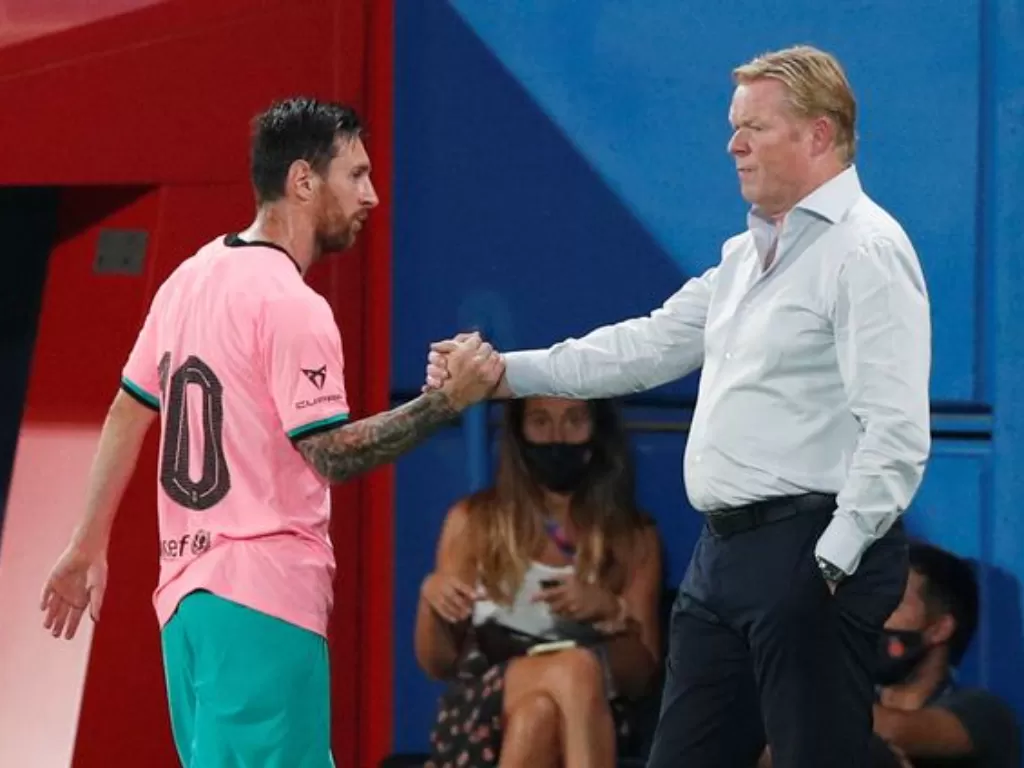 Lionel Messi diklaim tiran oleh Ronald Koeman (Reuters).