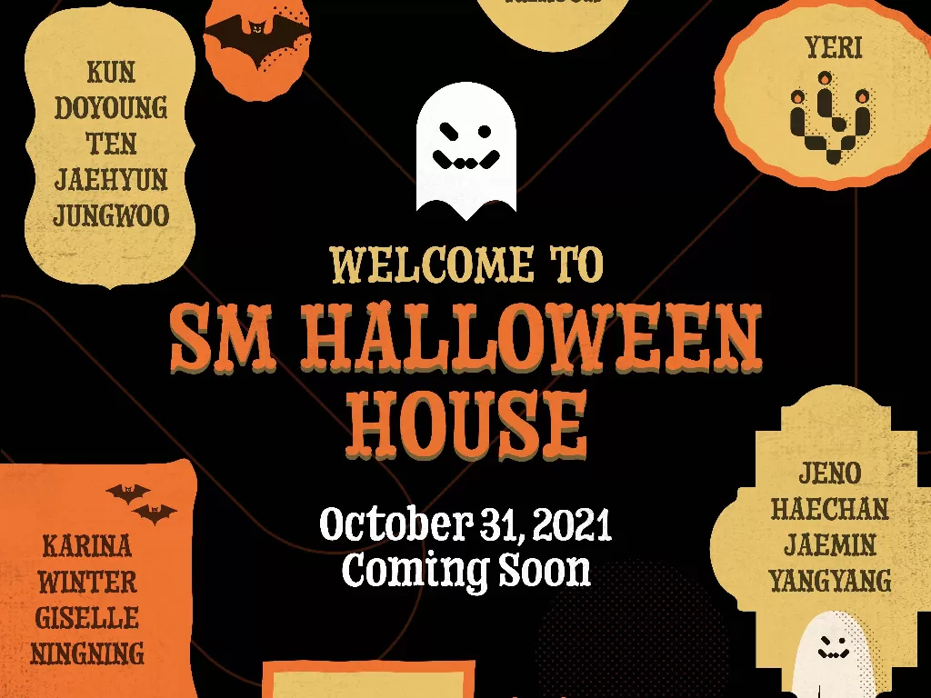 Poster Pesta Halloween SM Entertainment. (Twitter/SMTOWNGLOBAL)