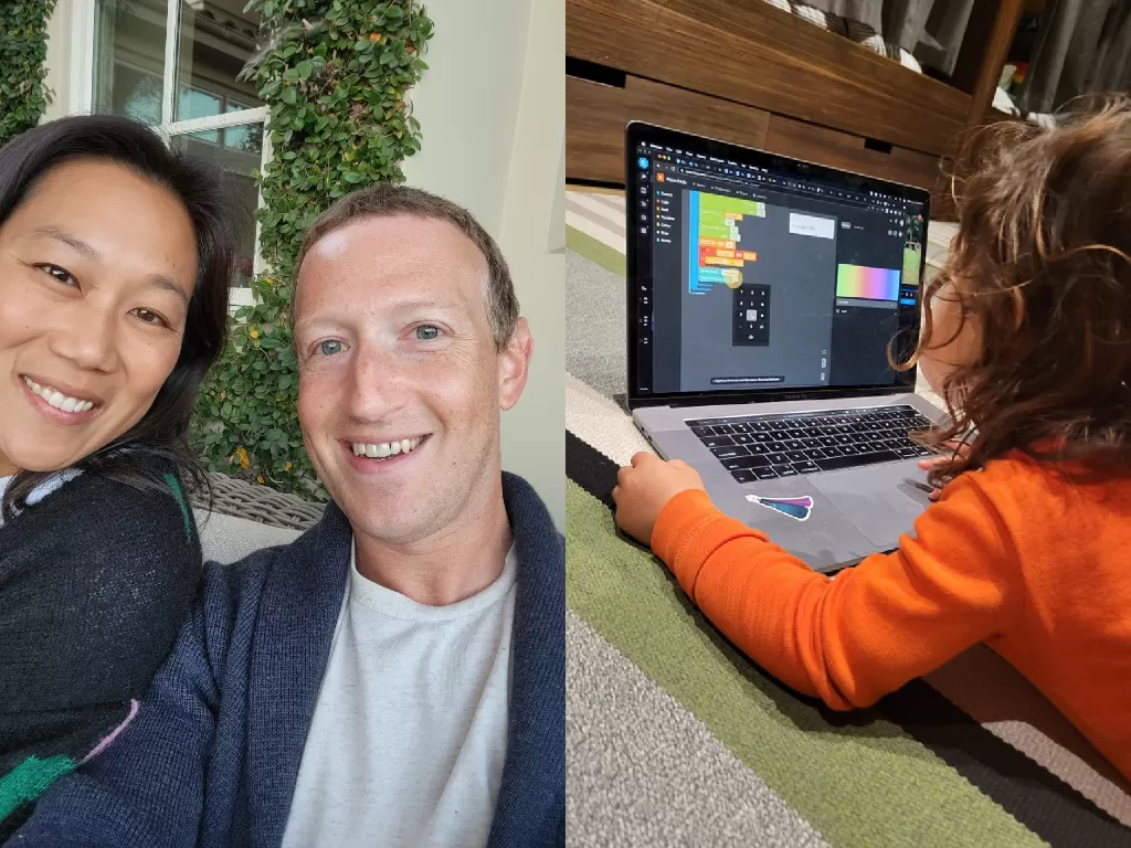 CEO Meta, Mark Zuckerberg dan istrinya Priscilla Chan (photo/Facebook/Mark Zuckerberg)