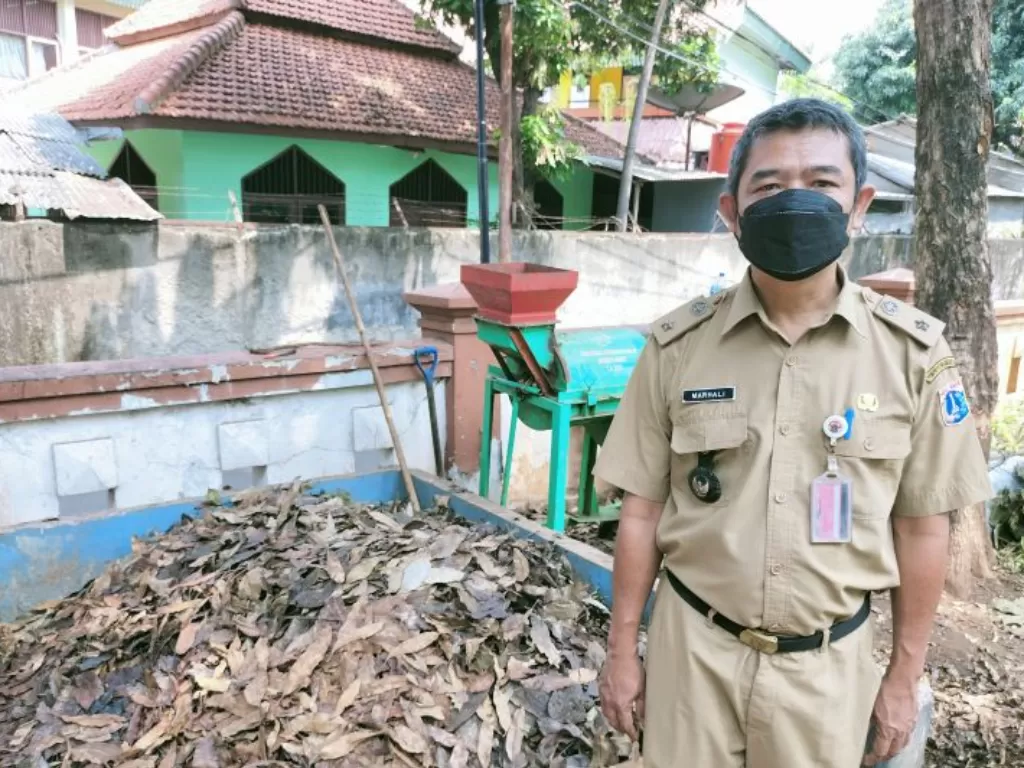 Lurah Duri Kepa Kecamatan Kebin Jeruk Jakarta Barat ,Marhali, Selasa (12/9/2021) (ANTARA / Walda)