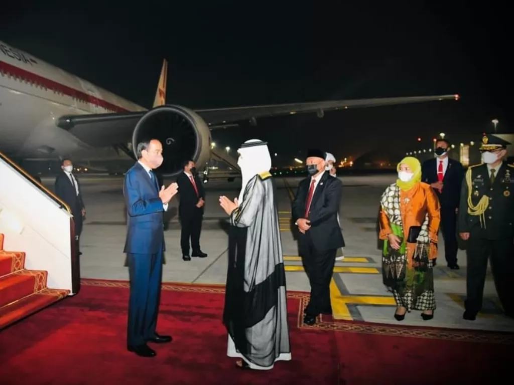 Presiden Jokowi tiba di Abu Dhabi, UEA (Instagram/sekretariat.kabinet)