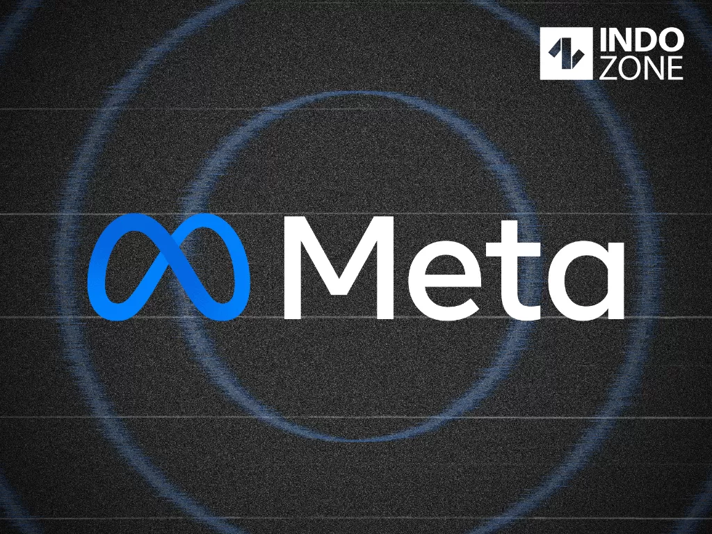 Ilustrasi logo perusahaan Meta besutan Mark Zuckerberg (Ilustrasi/INDOZONE/Ferry Andika)