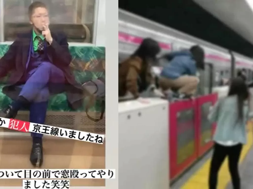 Seorang pria berdandan ala Jepang melukai belasan orang di Jepang (NHK)