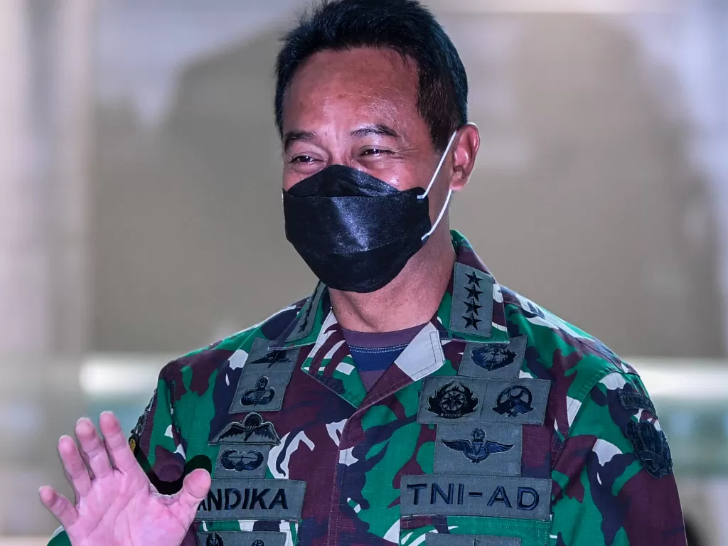 Kepala Staf TNI Angkatan Darat (KSAD) Jenderal TNI Andika Perkasa (ANTARA FOTO/Galih Pradipta/wsj.)