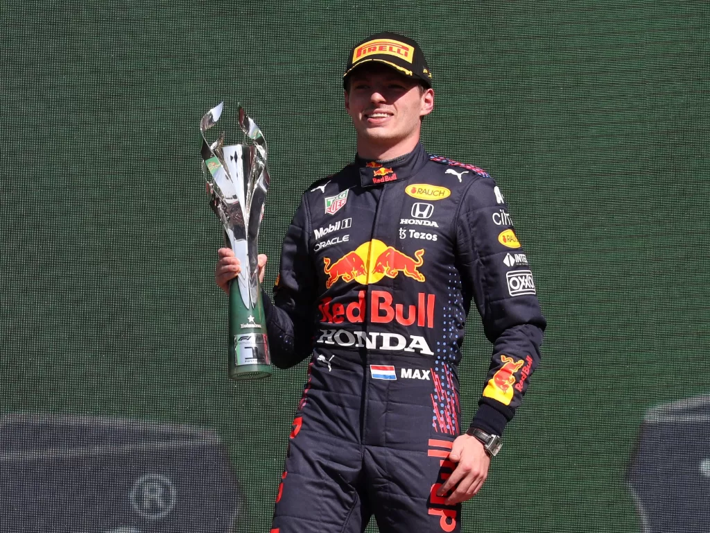 Pembalap F1 Max Verstappen saat menangkan Grand Prix Meksiko 2021(REUTERS/EDGARD GARRIDO)