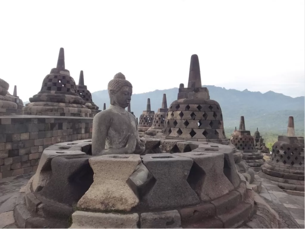 Ilustrasi Candi Borobudur. (Pixabay).