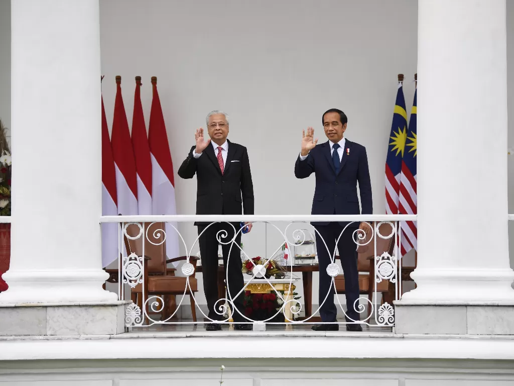 PM Malaysia dan Presiden Jokowi (Twitter/@IsmailSabri60)