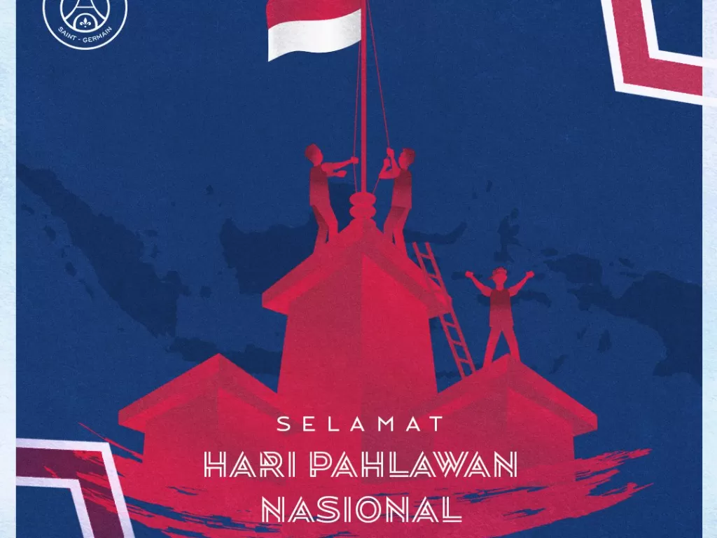 PSG ucapkan Hari Pahlawan untuk Indonesia (Twitter @psgindonesia)