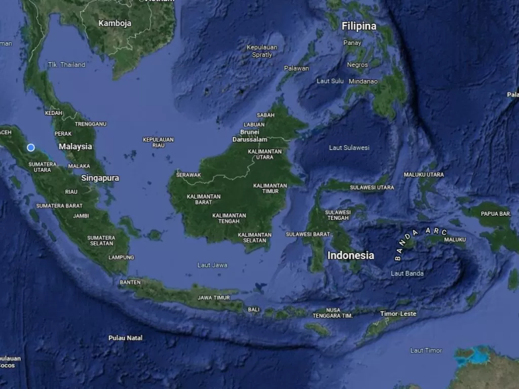Peta Indonesia. (Google Maps)