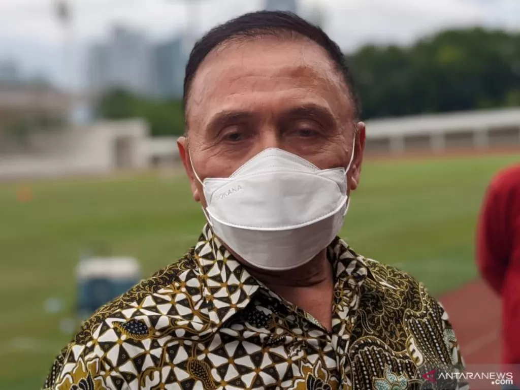 Ketua Umum PSSI Mochamad Iriawan memberikan keterangan soal Timnas Indonesia dan Liga 1. (ANTARA/Michael Siahaan)