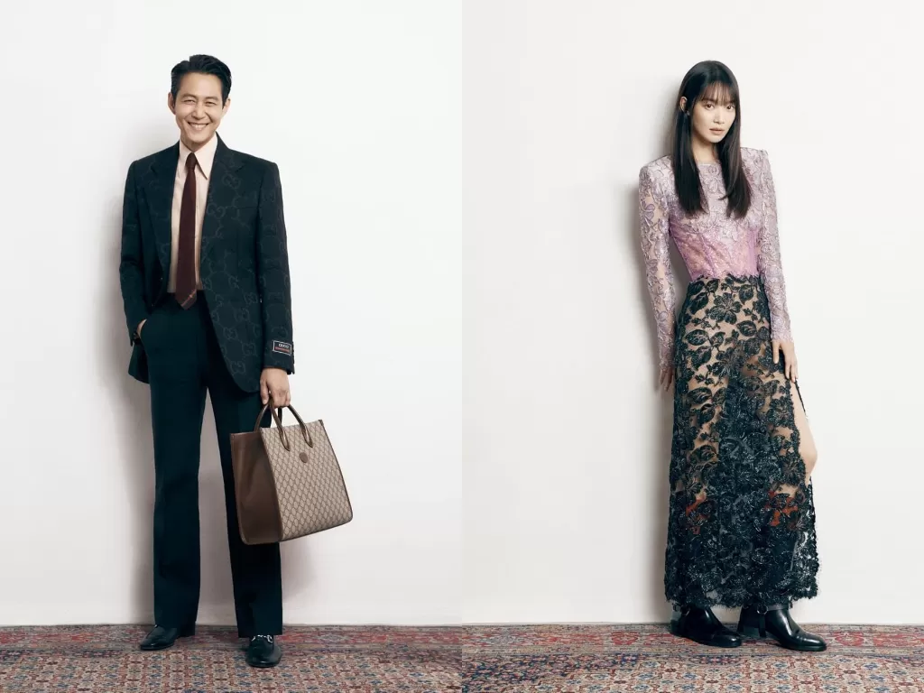 Gucci mengangkat Lee Jung Jae (kiri) dan Shin Min Ah (kanan) sebagai Global Brand Ambassador. (photo/Dok. Gucci via Instagram)