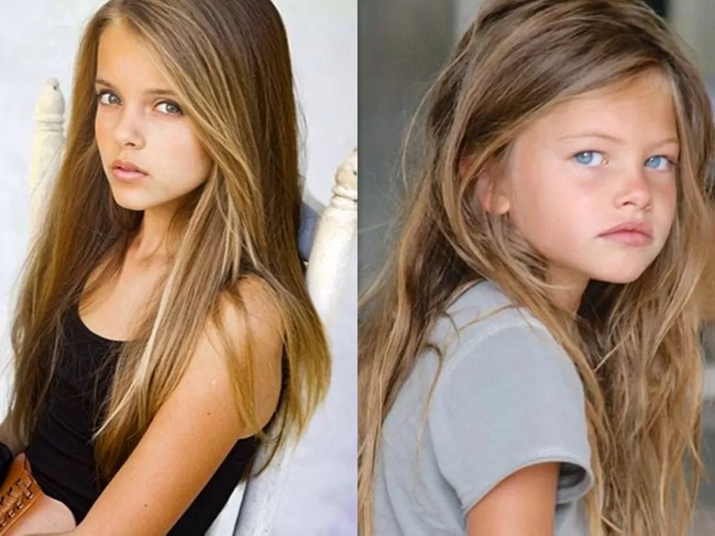Dua bocah yang sempat viral karena kecantikannya (photo/Instagram/annazak12/thylaneblondeau)