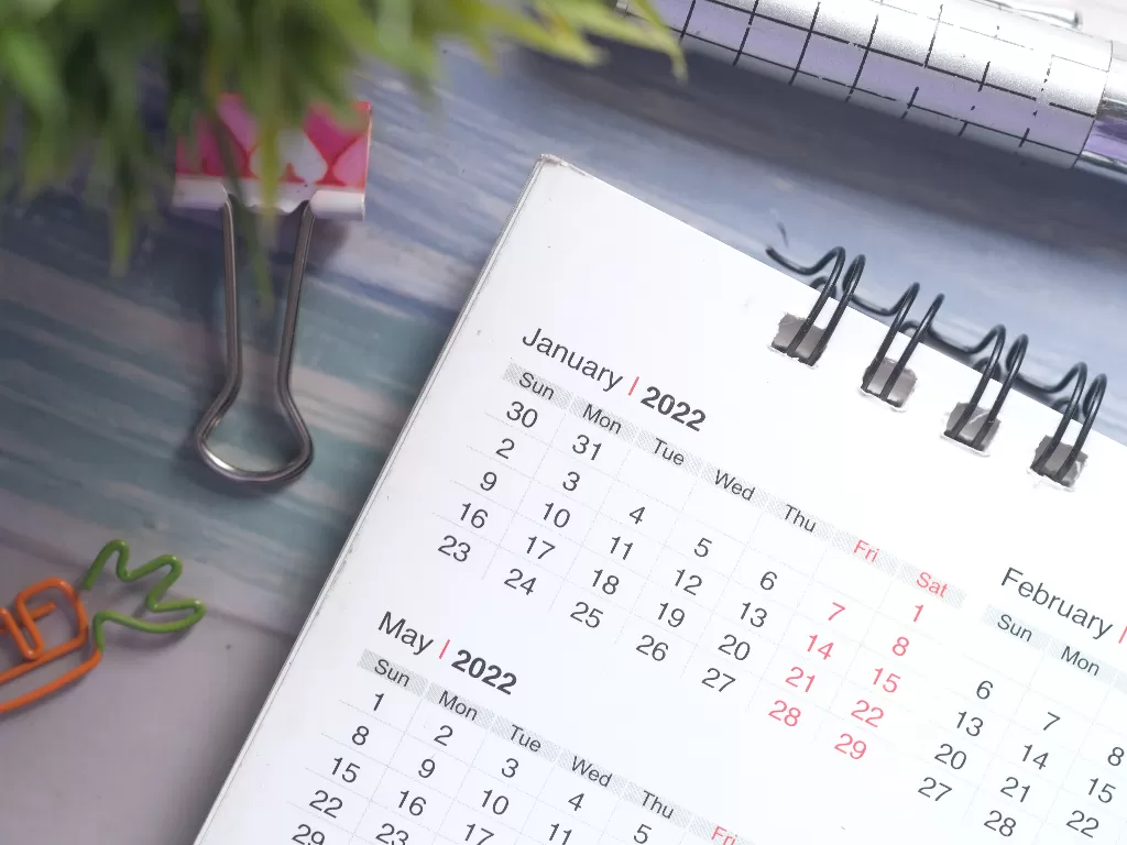 Ilustrasi kalender 2022 lengkap (photo/pexels/@towfiqu-barbhuiya-3440682)