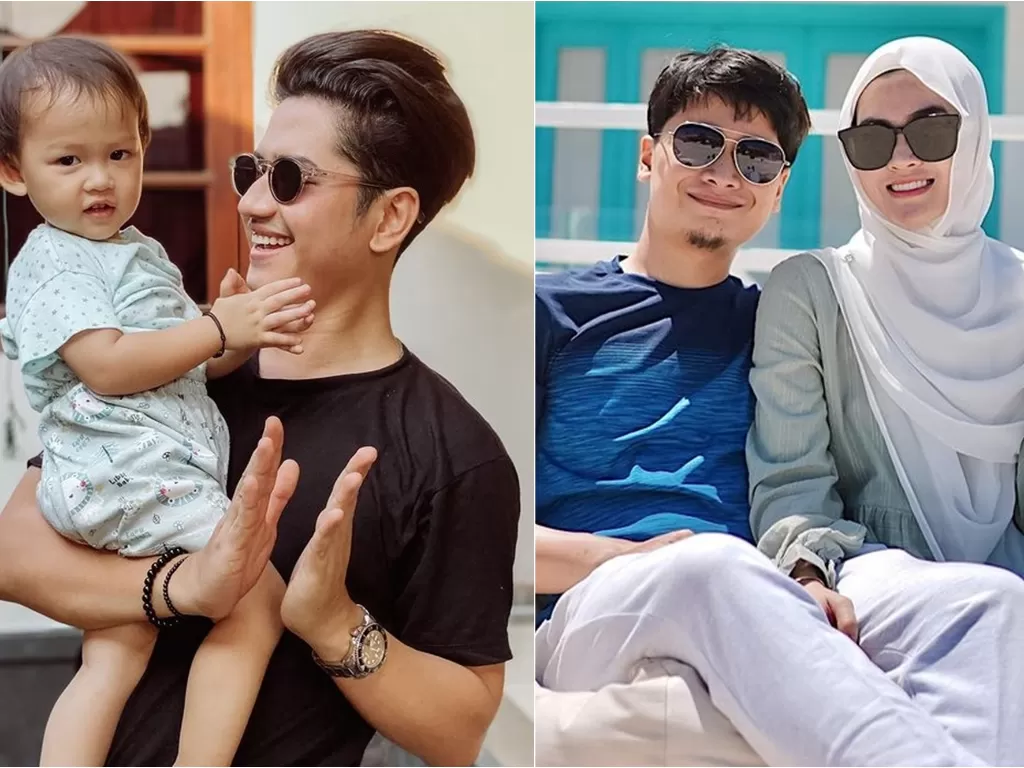 Kiri: Zikri Daulay dan anaknya, Zayn. (Instagram/@zikridaulay1) / Kanan: Alvin Faiz dan Henny Rahman. (Instagram/@alvin_411)