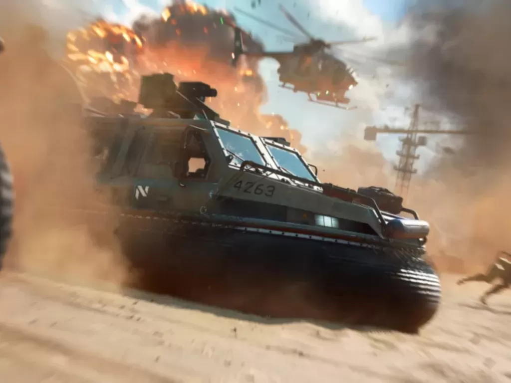 Tampilan kendaraan Hovercraft di game Battlefield 2042 (photo/Electronic Arts)
