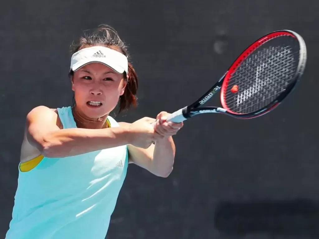 Petenis China Peng Shuai berlatih selama berlangsungnya Australian Open di Melbourne Park, Melbourne, Australia, pada 13 Januari 2019. ANTARA/REUTERS/Adnan Abidi.