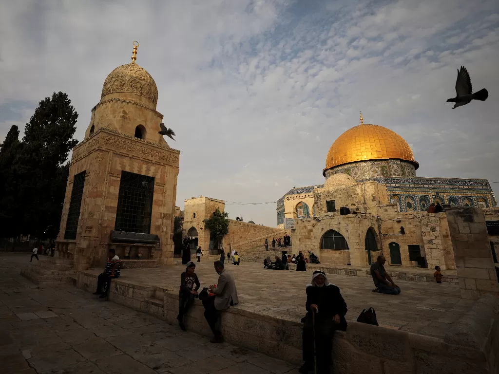 Kompleks Masjid Al-Aqsa di Yerusalem, Israel (REUTERS/Ammar Awad)