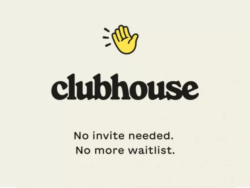 Tampilan logo resmi dari aplikasi audio chat Clubhouse (Twitter/@Clubhouse)