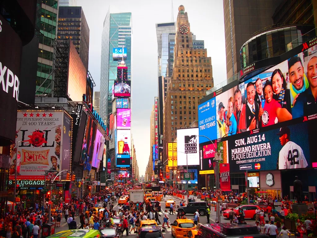 Persimpangan Times Square, Manhattan, New York, AS (Pixabay)