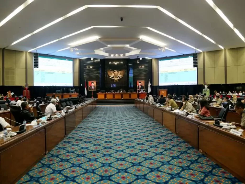 Situasi Rapat Badan Anggaran (Banggar) DPRD DKI Jakarta. (ANTARA/HO DPRD DKI Jakarta)