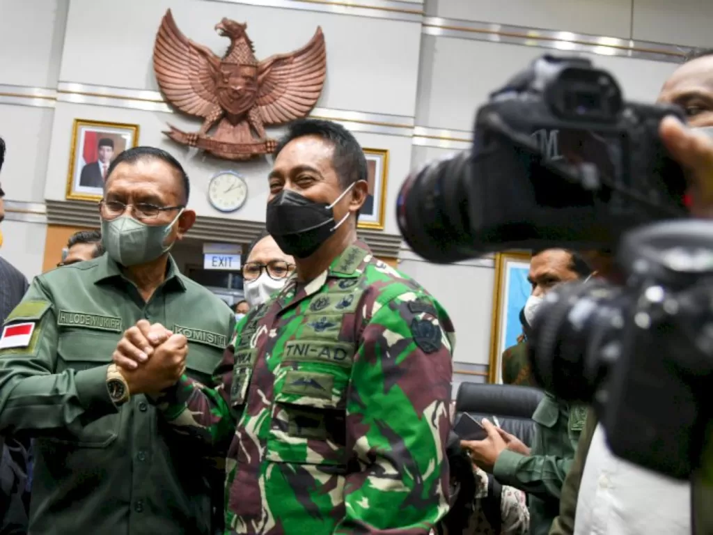 Panglima TNI, Jenderal Andika Perkasa (ANTARA FOTO/Galih Pradipta)