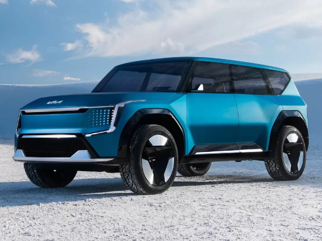 Tampilan mobil SUV listrik Kia EV9 Concept (photo/Kia)