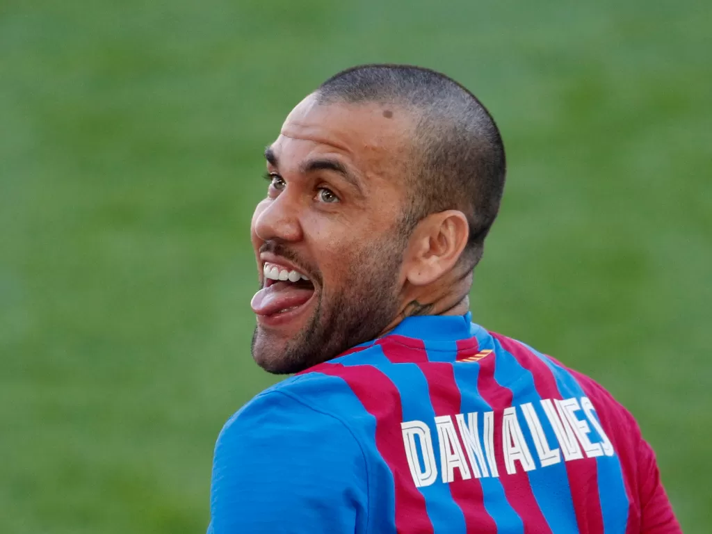Dani Alves, bek Barcelona (REUTERS/Albert Gea)