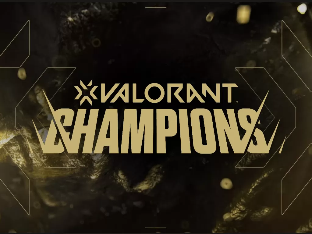 Tampilan logo turnamen Valorant Champions besutan Riot Games (photo/Riot Games)