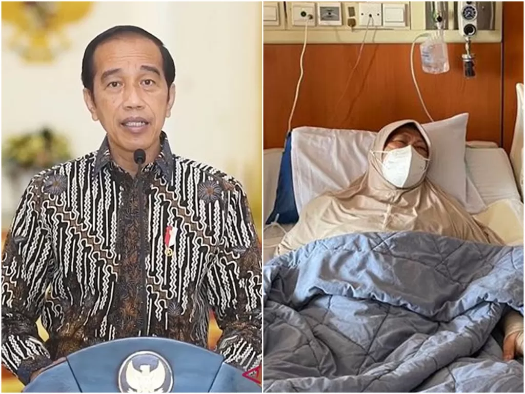 Kiri: Presiden RI Joko Widodo. (photo/ANTARA/Indriani) Kanan: Verawaty Fajrin, yang sedang berjuang menghadapi sakit kanker paru-paru. (Dok. BUMN)