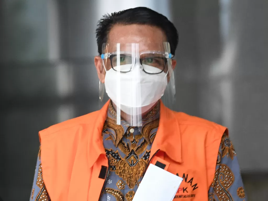 Gubernur Sulawesi Selatan (Sulsel) nonaktif Nurdin Abdullah. (photo/ANTARA FOTO/Akbar Nugroho Gumay)