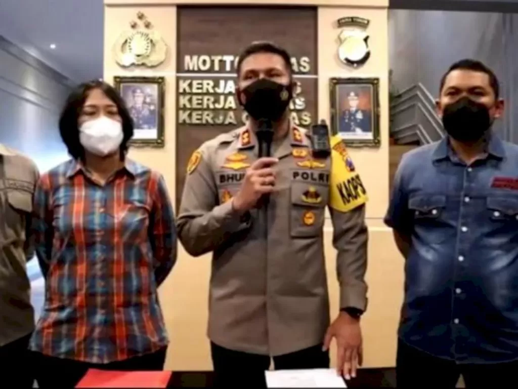 Screenshoot konferensi pers Polresta Malang Kota soal kasus viral penganiayaan remaja. (Dok Polresta Malang Kota)