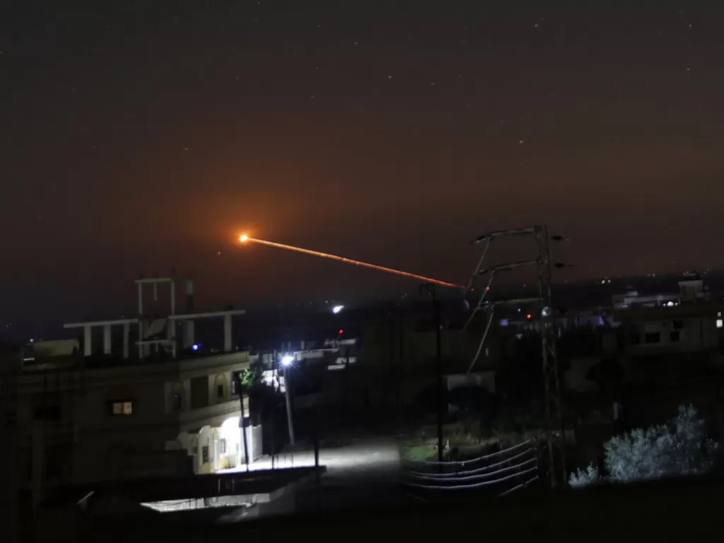 Serangan Israel di Suriah. (Reuters/Alaa al Faqir)