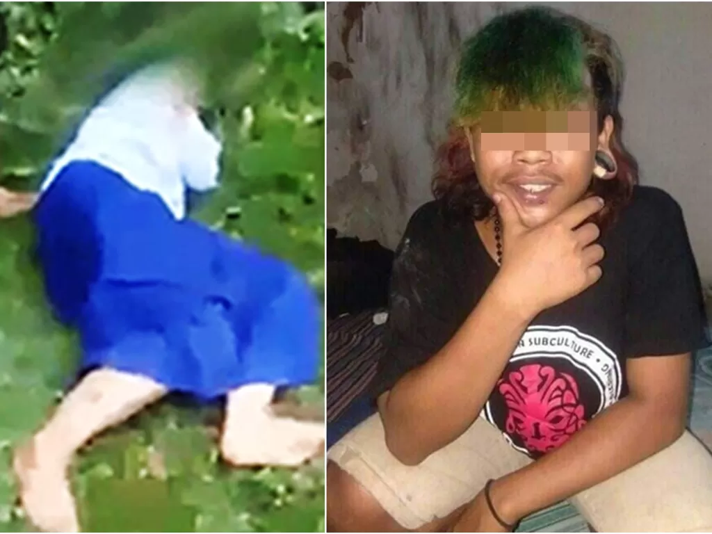 Kolase foto korban dan pelaku pencabulan anak di bawah umur di Malang. (Istimewa)