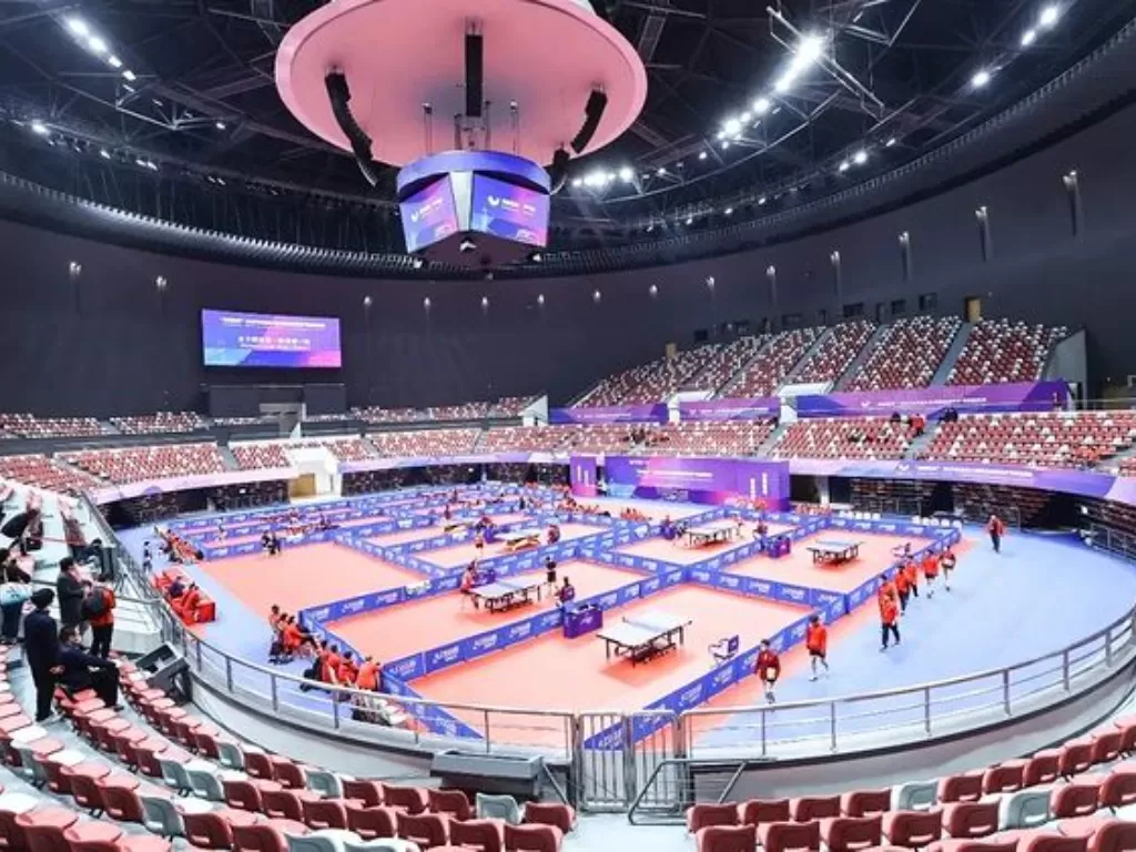 Stadion Taman Olahraga Kanal Gongshu, venue tenis meja Asian Games 2022 (Instagram/@ag2022official)