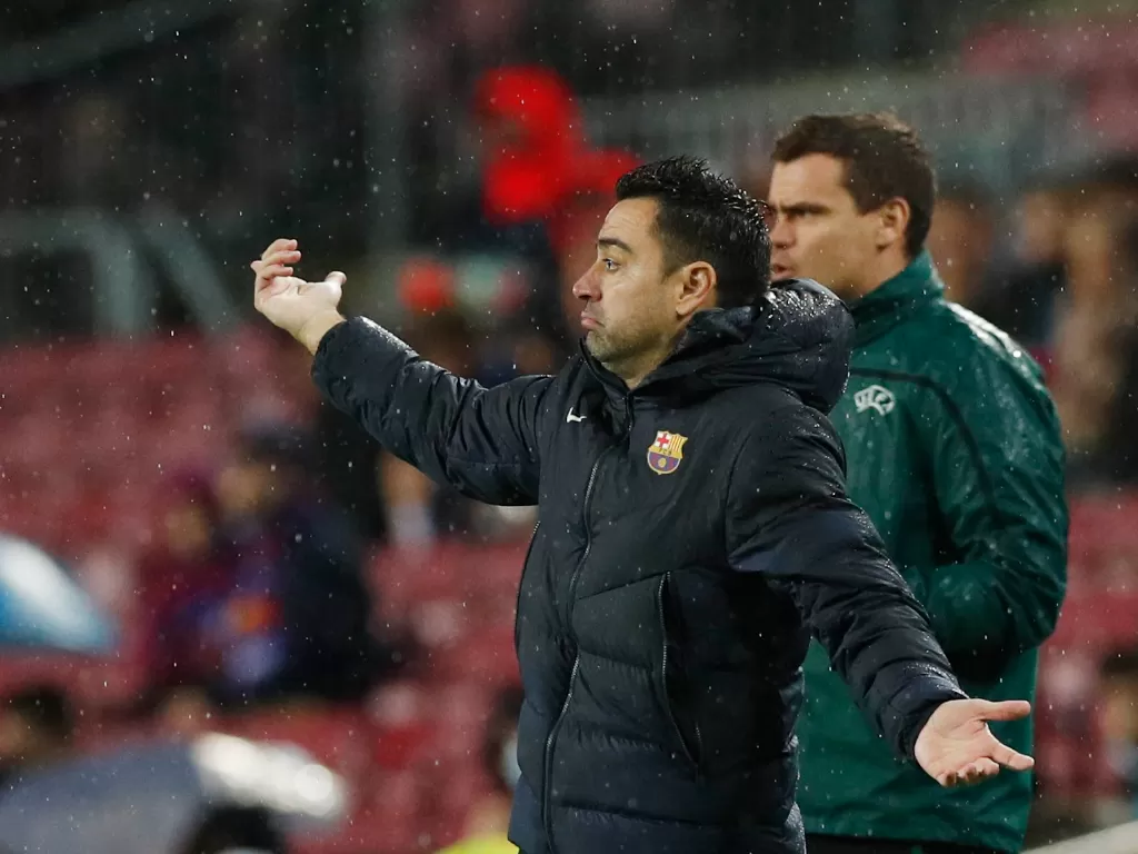 Xavi Hernandez, pelatih Barcelona (REUTERS/Albert Gea)